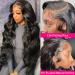 Wingirl 24 HD Transparent Lace Front Human Hair Wig for Women - Brazilian Body Wave, Pre Plucked Hairline, 220% Density, Black Color with Baby Hair - Buy Online on GoSupps.com