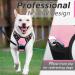 Eagloo Large Dog Harness - Adjustable Anti-Train Control Harness for Labrador - Reflective Strips Pink - 1 Pack - Buy Online on GoSupps.com
