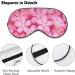 Blooming Pink Cherry Sleep Mask for Women | Adjustable Eye Shades with Elastic Strap | International Shipping - Buy Online on GoSupps.com