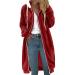 Hanxiulin fleece jacket plush jacket cuddly jacket ladies sweater fleece sweater sweaters winter color variants transition jacket warm outdoor lined fleece buffer coat with hood hoodies for women