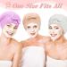 4 Pcs Microfiber Hair Drying Towels - Ultra Absorbent Hair Turban Head Wraps for Women - Fast Drying Shower Cap for Curly, Long, Thick, Wet Hair - Buy Online on GoSupps.com