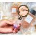 AMOYSTONE Purple Handheld Mini Makeup Mirror with Plated Tourmaline Handle - Decorative Gift for Mom - Buy Online on GoSupps.com