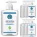 Hear Clear PQS Hand Sanitizer Gel 16 OZ - 70% Alcohol w/ Hand Pump Aloe & Mild Lemon Scent (12 Bottles)