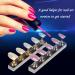 DIY Magnetic Nail Holder Set - Gold & Silver | Handmade Nail Training Display Stand with 20 Fake Nails and 126 Reusable Putty Clay Pieces - Buy Online on GoSupps.com