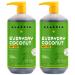 Alaffia Everyday Coconut Body Wash for Normal to Dry Skin, Naturally Helps Moisturize and Cleanse Without Stripping Natural Oils, Virgin Coconut Oil, Purely Coconut, 2 Pack - 32 Fl Oz Ea Coconut 32 Fl Oz (Pack of 2)