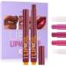  G n rique Click Lipstick Pens 2-inch Makeup Set | Glossy Cosmetic Colors 6 Lipstick Pens for Smooth Hydrated Long-Lasting Gloss Finish Gift - Buy Online on GoSupps.com