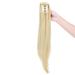 Curly Clip-In Ponytail Extensions - 55 cm Wavy Synthetic Hair for Women | Golden Mix Bleached Blonde Braid - Buy Online on GoSupps.com