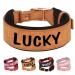 PET artist personalized PU leather dog collar for medium -sized dogs stylish and comfortable Suitable for girls and boys dogs brown m: Neck 33-41cm Width 3cm brown