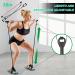 Adjustable Pilates Bar Kit with 4 Resistance Bands - Portable Pilates Bar Stick for Home Workout & Gym Fitness | Pink - Buy Online on GoSupps.com