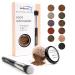Hair Root Touch Up Powder  Root Cover Up Hair Powder  11 True-to-Nature Root Concealer Shades  Zero Fragrance, Talc or Parabens  Hair Cover Hairline Powder by NuBeauti (With Brush, Warm Brown) With Brush Warm Brown