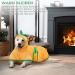 Bibykivn Microfiber Pumpkin Dog Bathrobe Coat - Adjustable Super Absorbent for Small Medium & Large Dogs - XL Yellow - Buy Online on GoSupps.com