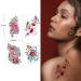 CAIJINEW 20 Sheets Large Flowers Temporary Tattoos - Waterproof, Long Lasting, Realistic Fake Arm Tattoo Stickers for Women, Girls, and Kids - Color 02 - Buy Online on GoSupps.com