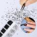 Kungfu Mall AB Nail Crystals Clear Rhinestones Black and White and Art Rhinestones with Pick Up Tweezer and Rhinestone Picker Dotting Pen Nail Art Tools for Crafts Nail and Face Black and Whtie - Buy Online on GoSupps.com