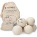 Navari's Eco-Friendly 6 Pack Wool Dryer Balls | Organic Fabric Softener Alternative | Sustainable & Reusable Tumble Dryer Solution - Buy Online on GoSupps.com