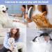 IMAAL Cat Brush with Flea Comb - Self Cleaning Slicker Dog Brush - Pet Grooming Tool with Release Button - Gray - Buy Online on GoSupps.com