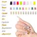 LYroo 3D Nail Charms - 250 PCS Twelve Constellation Bear Resin Charm Set for Acrylic Nails - Buy Online on GoSupps.com