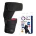 Doctor Developed Hip Support Brace -Piriformis Syndrome Sciatica Pain Relief Products - Thigh Compression Sleeve Hamstring Support -Hip Support For Women & Men W/ Doctor Handbook (L/XL Black Right) Black L/XL Right