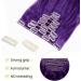 S-noilite 24 Curly Black Purple Clip in Hair Extensions - 8 Piece Full Head Set with 18 Clips - Buy Online on GoSupps.com