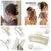 8 Pack Cream Hair Claw Clips - Matte Beige Hair Clamps for Thin Thick Hair, Strong Hold Jaw Clip - Christmas Hair Accessories Gift - Mother's Day - White - Buy Online on GoSupps.com