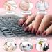 288PCS Matte Short Square False Press On Nails Pack #1 - Solid Color Acrylic Squoval Nail Tip Kit with Stickers, Tabs, Prep Pads, Nail File, Cuticle Stick | 01-12SJZJP Pack 1 - Buy Online on GoSupps.com