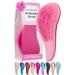 Detangle Hair Brush for Curly Hair Straight Thick or Natural Hair - Gentle Detangling Hairbrush for Kids Women & Toddlers with Flexible Bristles - Perfect Detangler Hair Brush by Lily England 1 Count (Pack of 1) A. Pink