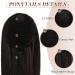 Fine Horseplay Extensions - Dark Brown 70cm Drawstring Ponytail Hair Extensions for Women - Synthetic Long Straight Braid - Buy Online on GoSupps.com