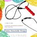 Buy Silicone Bite Ring Necklace - Cute Jewelry Pendant for Adults & Babies | Soft Sensory Breastfeeding Tools for Autism & ADHD | 5 Pieces - Buy Online on GoSupps.com