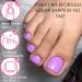 Buy GlimightyX Soft Gel Toe Nail Tips - Long Square Fake Toenails with Full Matte Finish | Pre-shaped Gel Press On Nails for Acrylic Extension - Buy Online on GoSupps.com