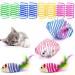 sukevitor 12Pcs Cat Spring Toys Colorful Spring Cat Toy Cat Springs Interactive Cat Toys Spring Kitten Toys for Swatting Biting Hunting Active Healthy Play and Bouncing Play Training 12pcs cat toy