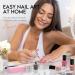 Morovan Nude Pink Nail Polish Set - Air Dry Glitter Fingernail & Toenail Polish Kit - 0.25oz Bulk Gift for Women - Buy Online on GoSupps.com