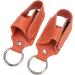 Asthma Inhaler Holder Inhaler Case Inhaler Carrying Holder Clasp Closure Safety Carabiner Clip 2pcs Portable PU Leather Inhaler Protective Holder (Orange) - Buy Online on GoSupps.com