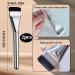 2-Piece Silvery Foundation Brush Set | Flat & Powder Brush for Liquid & Concealer | Perfect Gift for Women & Girls - Buy Online on GoSupps.com