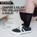 ZAKASA Diabetic Socks for Men & Women - Cotton Non-Binding Ankle Socks Extra Wide Loose Top (4 Pairs Sizes 5-9 | 10-13) - Comfortable & Supportive - Buy Online on GoSupps.com