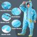 Fewlby Kids Puddle Suit Rain Suit XL/5-6 Years Blue | Waterproof Hooded Raincoat for Boys and Girls | Cartoon Romper Toddler Muddy Suit | All-in-One Rainwear Overalls - Buy Online on GoSupps.com