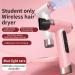Cordless Ionic Hair Dryer 200W Rechargeable Portable Hair Dryer with Airflow Multiplier Technology Rotating Nozzle Multi Modes for Home School Travel - Buy Online on GoSupps.com