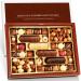 Praline messenger - exclusive variety of chocolate with 24 handmade chocolates 80 fine chocolates and 235 g chocolate dragees in an exclusive gift box XXL chocolate variety 740 g (1 Pack)
