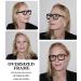 Eyekepper Multifocus Progressive Computer Readers for Women - Oversized Black Trifocal Reading Glasses with Blue Light Filter +3.00 Diopters - Buy Online on GoSupps.com