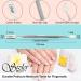 Professional Stainless Steel Dual Head Cuticle Pusher Tool UV Gel Polish Soak Off Remover Tool Nail Art Cuticle Trimmer Double-ended Stainless-Steel Manicure Tool By Sizler Beauty - Buy Online on GoSupps.com