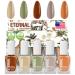 Eternal Nail Polish Set for Women (SAFARI) - Nail Polish Set for Girls - Long Lasting & Quick Dry Natural Nail Polish Kit for Home DIY Manicure & Pedicure - Made in USA  13.5mL (Set of 5)