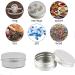BOBOZHONG Empty Containers 12 Pieces Round Steel Tin Cans Aluminium Tin Cream Jars Travel Portable Small Metal Tin with Screw Lid for DIY Beauty Cosmetics Candle Travel 30 ml - Buy Online on GoSupps.com