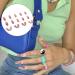 WOOXDYUK Nail Art Set - 24 Medium French Tip Press-On Nails with Glass Drop Drills Jelly Glue & Accessories for Flawless Nail Design - Buy Online on GoSupps.com