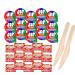 Duo of Peanut Butter and Strawberry Jam Bliss - 15 Jif Peanut Butter and 15 Smuckers Strawberry jelly On-The-Go Portion Control Pack for Travelers & Meal Prep 30 Cups Total - Comes with a one of a kind sticker by PaLiSoL CREATiONS and wooden knives ! - Fr