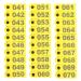 balacoo 100pcs Sheep Ear Tags Cattle Tags Animal Identification Tags Animal Ear Tag Livestock Id Tag Animal Number Tags Livestock Tags Pig Tags Cattle Ear Tags Number Ear Tags