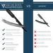 Buy Van de Boos Razor Set - High-Quality Stainless Steel Beard Knife with 100 Derby Blades for Precise Wet Shaving - Perfect for Men - Buy Online on GoSupps.com