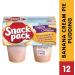 Snack Pack Banana Cream Pie Dessert Pudding 12 x 4-pack 99 gram cups Banana Cream Pie 396 g (Pack of 12) - Buy Online on GoSupps.com