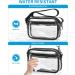 Clear Crossbody Messenger Bag - Stadium Approved for Work, Travel, Concerts & Sports | Black - Buy Online on GoSupps.com