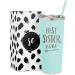 Best Sister Ever Insulated Stainless Steel Tumbler Cup with Slide Close lid and Straw - Insulated Mugs for Coffee, Wine & Travel, Personalized & Funny Mugs - Best Little Sister - Big Sister Presents Mint/22