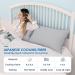 Homfine 2er Set Cooling Pillow Cover 80x80 cm - Soft Double-Sided ARC Chill Fiber for Night Sweats & Side Sleepers - Gray Cow Mat Design - Buy Online on GoSupps.com
