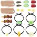 Hair Clips for Styling Salon Simulation Pattern Fun Broccoli corn cucumber slices kiwifruit slices lotus root slices roasted meat skewers melon seeds ribs fried eggs red dates Hair Barrettes Cartoon Hairpins Hair Accessories