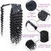 Ponytail Extensions Deep Wave Ponytail Extension Clip In Long Wavy Curly Wrap Around Long Ponytail Natural Color Remy Human Hair Extensions for Black Woman for Women(Size:24inch 100g) - Buy Online on GoSupps.com